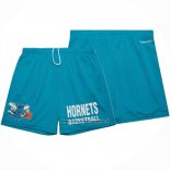 Pantaloncini Charlotte Hornets Mitchell & Ness Hardwood Classics Verde