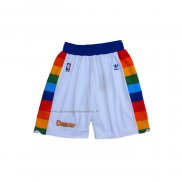 Pantaloncini Denver Nuggets Throwback Bianco