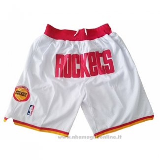 Pantaloncini Houston Rockets Just Don Bianco