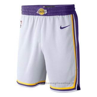 Pantaloncini Los Angeles Lakers Association 2018-19 Bianco