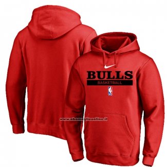 Felpa con Cappuccio Chicago Bulls Practice Performance 2022-23 Rosso