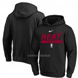 Felpa con Cappuccio Miami Heat Practice Performance 2022-23 Nero