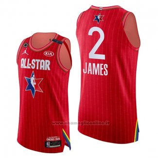 Maglia All Star 2020 Western Conference Lebron James NO 2 Rosso