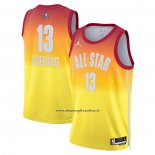 Maglia All Star 2023 Miami Heat Bam Adebayo #13 Arancione