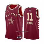 Maglia All Star 2024 Dallas Mavericks Kyrie Irving #11 Rosso