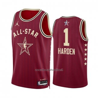 Maglia All Star 2024 Los Angeles Clippers James Harden #1 Rosso