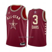 Maglia All Star 2024 Los Angeles Lakers Anthony Davis #3 Rosso