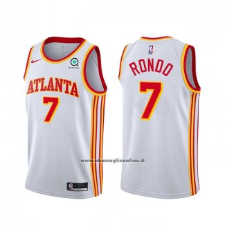 Maglia Atlanta Hawks Rajon Rondo #7 Association 2020-21 Bianco