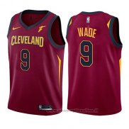 Maglia Bambino Cleveland Cavaliers Dwyane Wade NO 9 Icon Goodyear 2017-18 Rosso