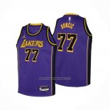 Maglia Bambino Los Angeles Lakers Luka Doncic No 77 Statement 2024 Viola