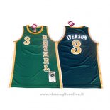 Maglia Bethel Allen Iverson NO 3 Verde