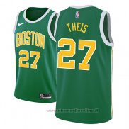 Maglia Boston Celtics Daniel Theis NO 27 Earned 2018-19 Verde