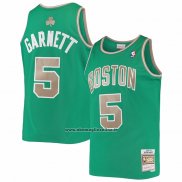 Maglia Boston Celtics Kevin Garnett #5 Mitchell & Ness 2007-08 Verde