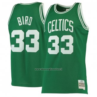 Maglia Boston Celtics Larry Bird #33 Mitchell & Ness 1985-86 Verde