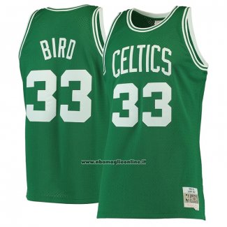 Maglia Boston Celtics Larry Bird #33 Mitchell & Ness 1985-86 Verde