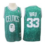 Maglia Boston Celtics Larry Bird NO 33 Mitchell & Ness Verde
