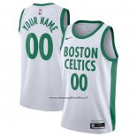 Maglia Boston Celtics Personalizzate Citta 2020-21 Bianco