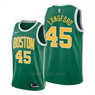 Maglia Boston Celtics Romeo Langford NO 45 Earned 2019-20 Verde