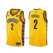 Maglia Brooklyn Nets Taurean Prince #2 Citta 2020-21 Giallo