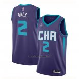 Maglia Charlotte Hornets LaMelo Ball #2 Statement Edition Viola