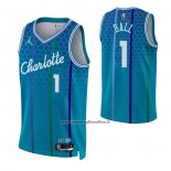 Maglia Charlotte Hornets Lamelo Ball #1 Citta 2022-23 Blu