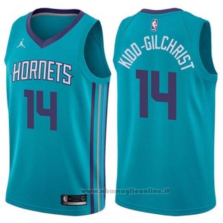 Maglia Charlotte Hornets Michael Kidd-Gilchrist NO 14 Icon 2017-18 Verde