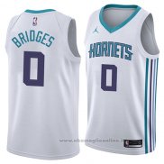 Maglia Charlotte Hornets Miles Bridges NO 0 Association 2018 Bianco