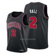 Maglia Chicago Bulls Lonzo Ball #2 Statement 2021 Nero