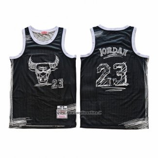 Maglia Chicago Bulls Michael Jordan No 23 Mitchell & Ness 1997-98 Nero1