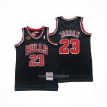 Maglia Chicago Bulls Michael Jordan No 23 Mitchell & Ness 1997-98 Nero Firmada(1)