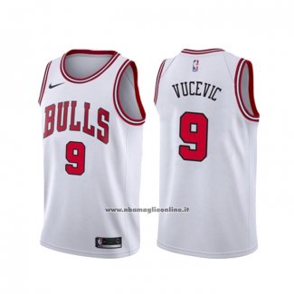 Maglia Chicago Bulls Nikola Vucevic #9 Association Bianco