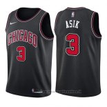 Maglia Chicago Bulls Omer Asik NO 3 Statement 2017-18 Nero