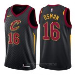 Maglia Cleveland Cavaliers Cedi Osman NO 16 Statement 2017-18 Nero