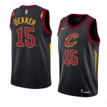 Maglia Cleveland Cavaliers Sam Dekker NO 15 Statement 2018 Nero