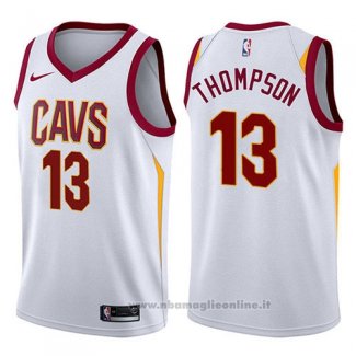 Maglia Cleveland Cavaliers Tristan Thompson NO 13 Swingman Association 2017-18 Bianco