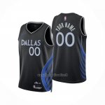 Maglia Dallas Mavericks Personalizzate Citta 2025-26 Nero