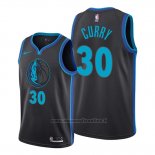 Maglia Dallas Mavericks Seth Curry NO 30 Citta Nero