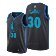 Maglia Dallas Mavericks Seth Curry NO 30 Citta Nero