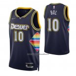 Maglia Denver Nuggets Bol Bol #10 Citta 2021-22 Blu