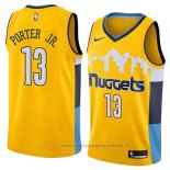 Maglia Denver Nuggets Michael Porter Jr. NO 13 Statement 2018 Giallo