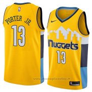 Maglia Denver Nuggets Michael Porter Jr. NO 13 Statement 2018 Giallo