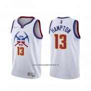 Maglia Denver Nuggets R.J. Hampton #13 Earned 2020-21 Bianco