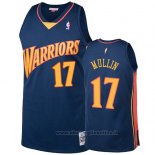 Maglia Golden State Warriors Chris Mullin NO 17 2009-10 Hardwood Classics Blu