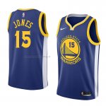 Maglia Golden State Warriors Damian Jones NO 15 Icon 2018 Blu