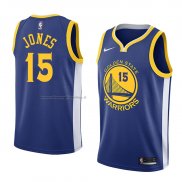 Maglia Golden State Warriors Damian Jones NO 15 Icon 2018 Blu