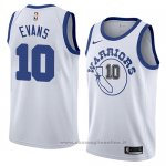 Maglia Golden State Warriors Jacob Evans NO 10 Hardwood Classic 2018-19 Bianco