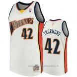 Maglia Golden State Warriors Nathaniel Thurmond NO 42 2009-10 Hardwood Classics Bianco