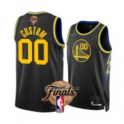 Maglia Golden State Warriors Personalizzate Citta 2022 NBA Finals Nero