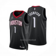 Maglia Houston Rockets Amen Thompson No 1 Statement 2025-26 Nero