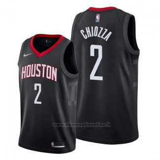 Maglia Houston Rockets Chris Chiozza NO 2 Statement Nero